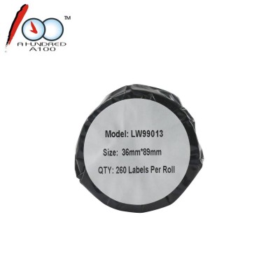 Compatible Dymo Label Lw 99010 Black On White 28mm * 89mm Thermal Adhesive Address Labels